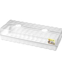 Minipařeniště s ventilací bílé - 47 x 20 x 10 cm - prodej pařenišť - 1 ks