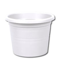 Květináč Satura Modern bílý - 14 x 11 cm - prodej květináčů - 1 ks