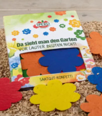 Semínkové květinové konfetti - ve tvaru květu - Sperli - prodej semen - 1 ks