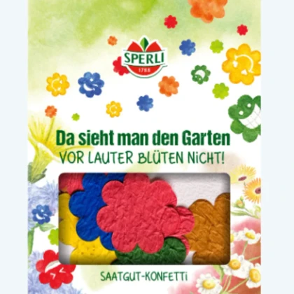 Semínkové květinové konfetti - ve tvaru květu - Sperli - prodej semen - 1 ks