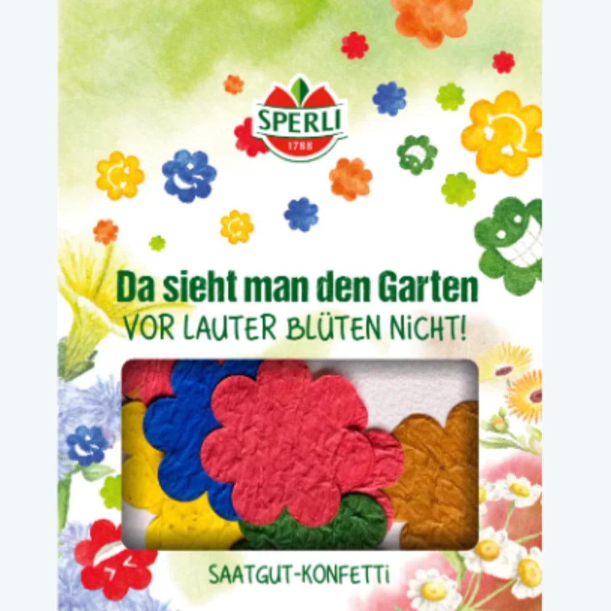 Semínkové květinové konfetti - ve tvaru květu - Sperli - prodej semen - 1 ks