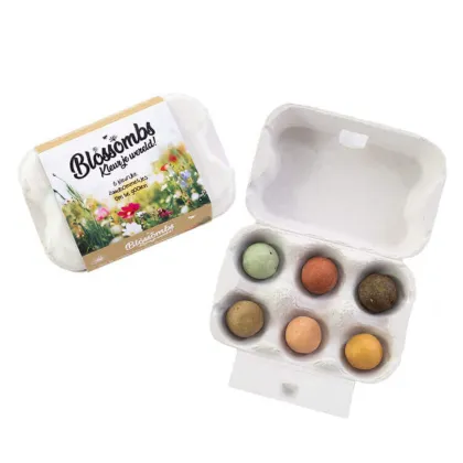 Semínkové bomby - dárkový box na vajíčka - Blossombs - prodej semínkových bomb - 1 ks