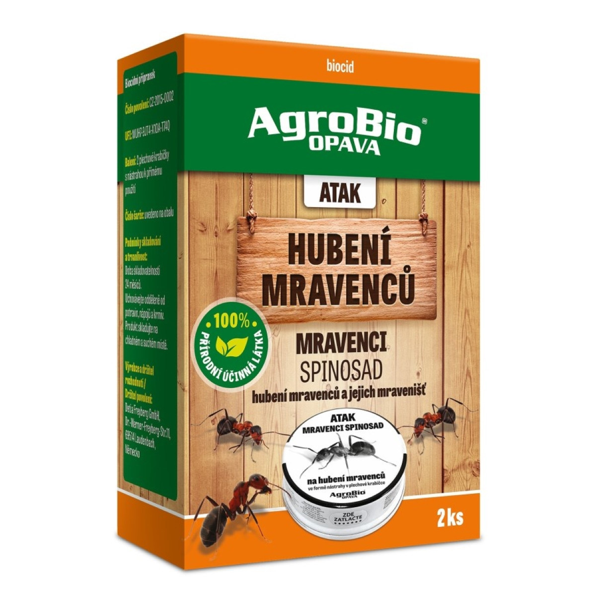 ATAK Hubení mravenců - AgroBio - prodej ochrany proti hmyzu - 2 ks