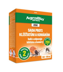 ATAK Sada proti klíšťatům a komárům - AgroBio - prodej ochrany proti hmyzu - 50+50 ml