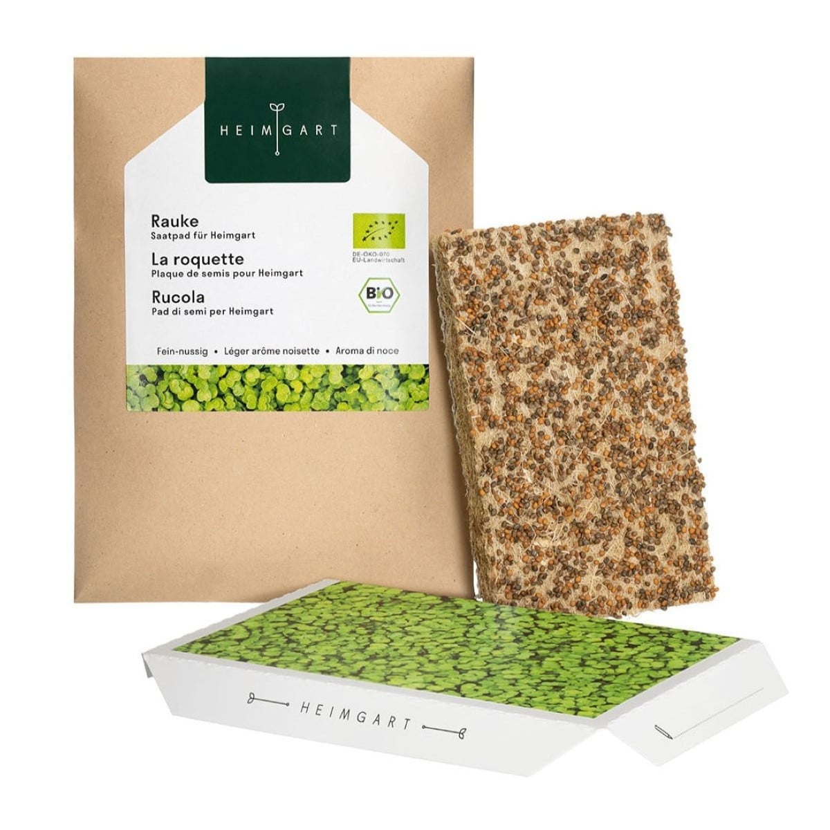 BIO microgreen Rukola - Heimgart - náhradní pláty - prodej bio semen na klíčení - 1 ks