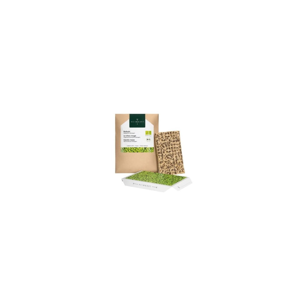 BIO microgreen Červené zelí - náhradní pláty - Heimgart - prodej bio semen na klíčení - 1 ks