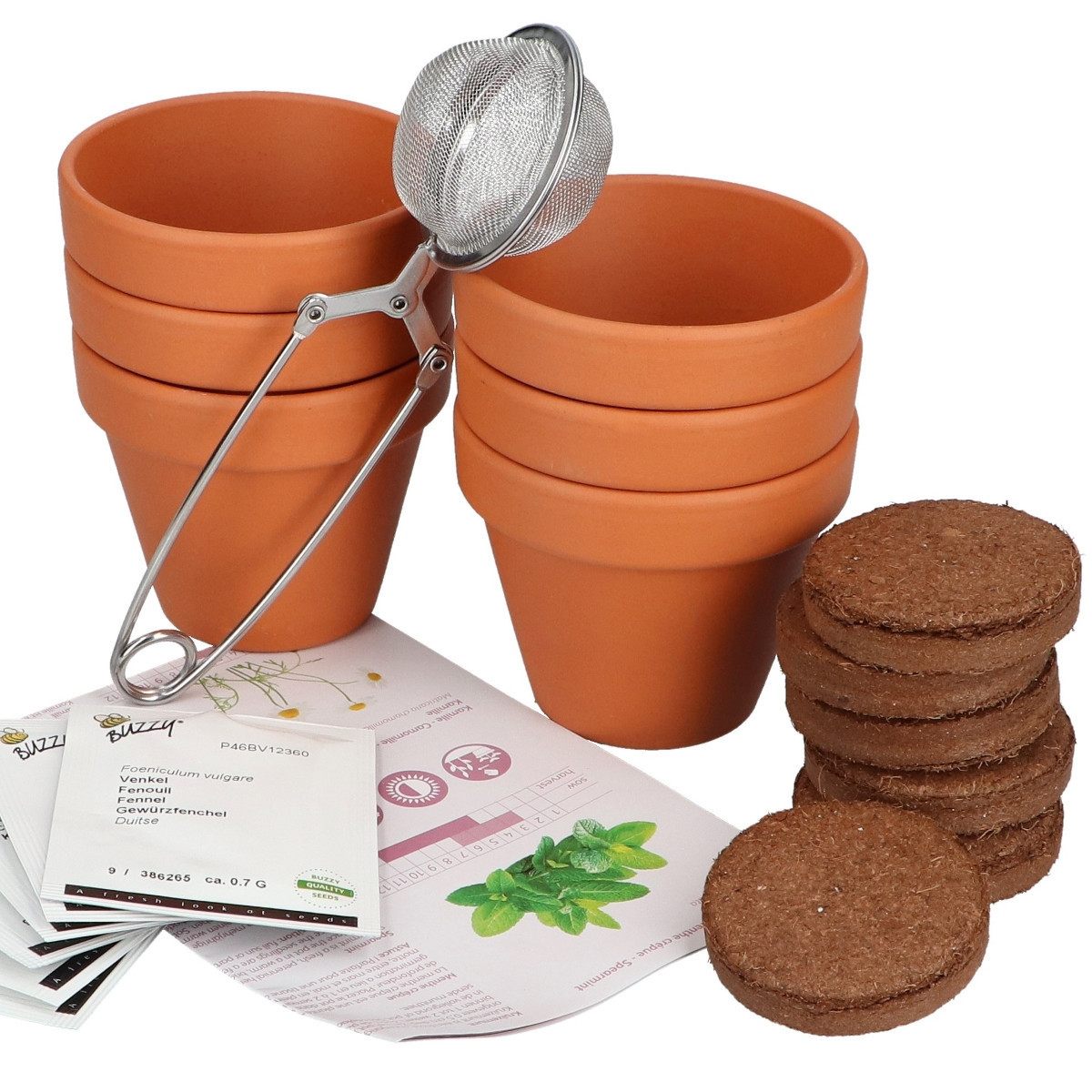 Buzzy Garden Gift - Dárková sada Čajová zahrádka - Pieterpik - prodej sad - 1 balení