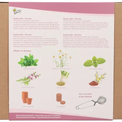 Buzzy Garden Gift - Dárková sada Čajová zahrádka - Pieterpik - prodej sad - 1 balení