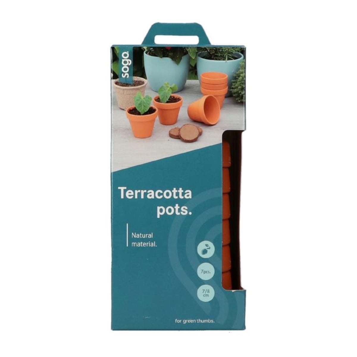 Terakotový květináč SOGO - Pieterpik - 7 x 8 cm - prodej květináčů - 7 ks