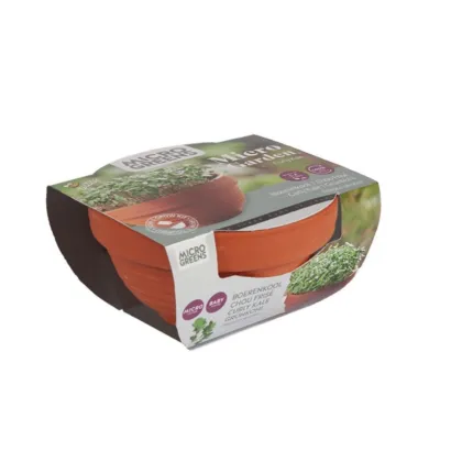 Sada Microgreens kadeřávek s terakotovou miskou Buzzy