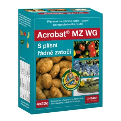 Acrobat proti plísním 4 x 20 g - ochrana rostlin - 1 ks