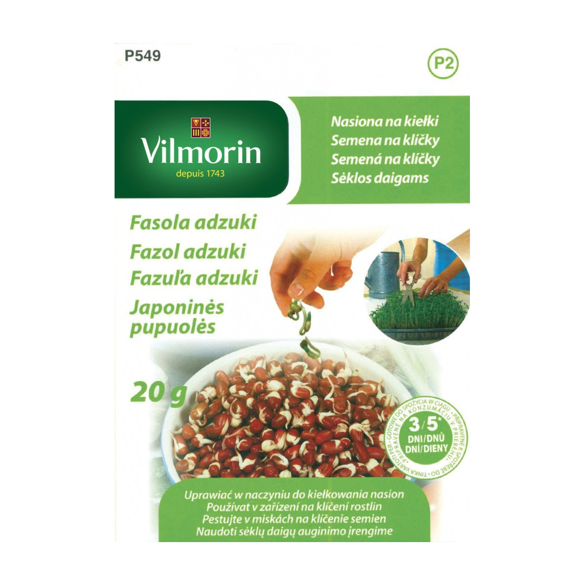 Fazol adzuki - Vigna angularis - prodej semen - 20 g