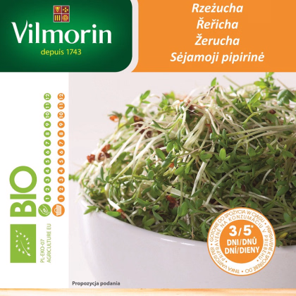 Bio semena na klíčky - Řeřicha - semena - 15 g