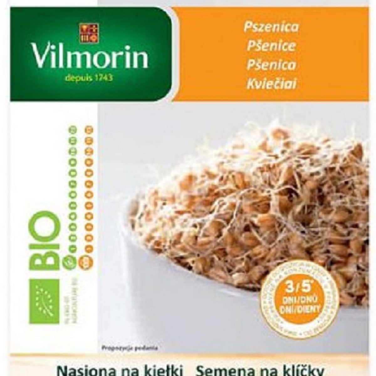 Bio semena na klíčky - Bio pšenice - semena - 40 g