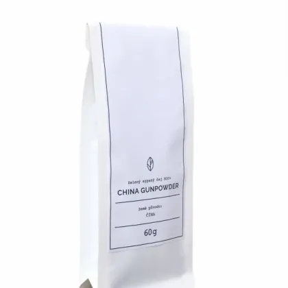 China Gunpowder Organic Tea - zelený čaj - BIO kvalita - 60 g