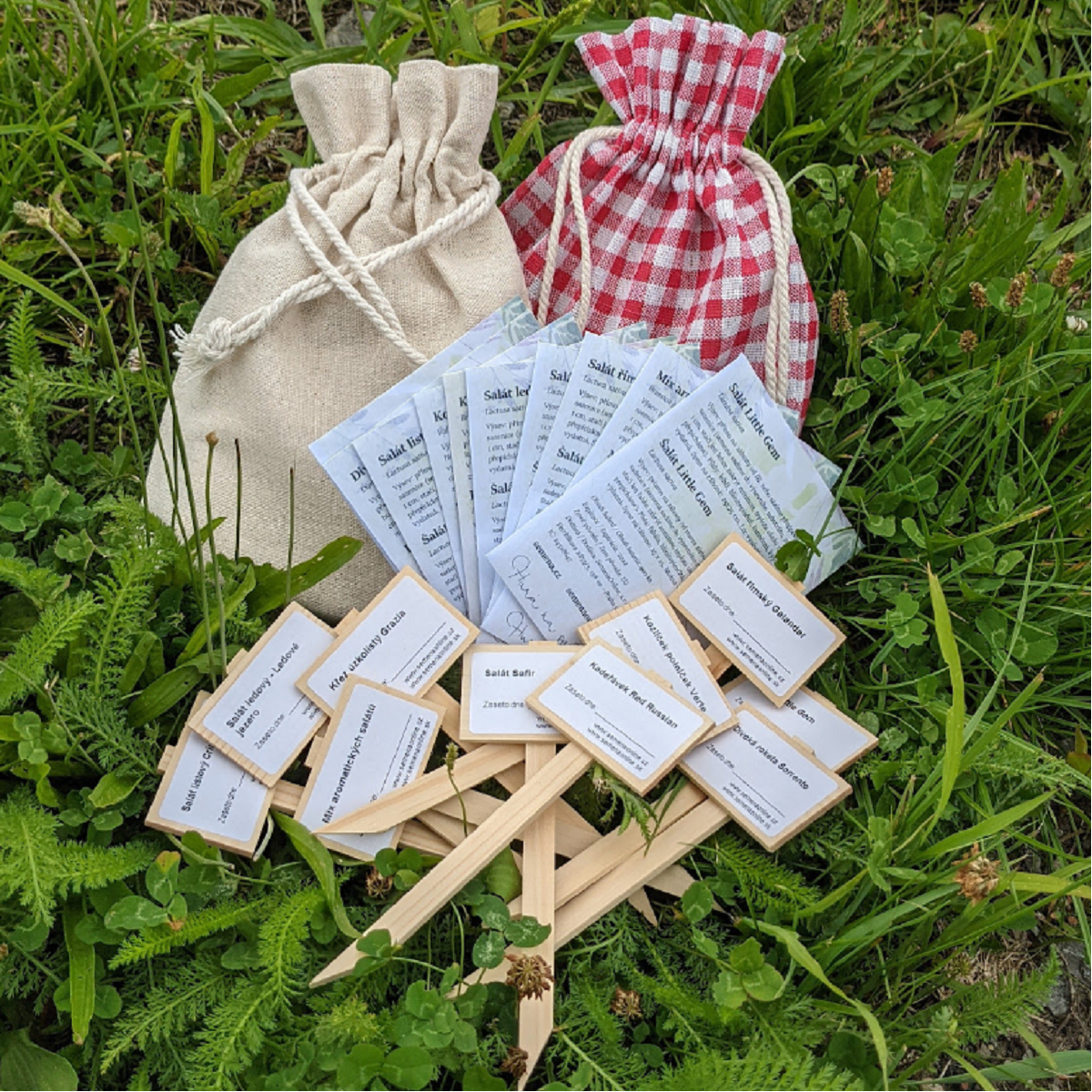 Dárkový set pro pěstitele salátů - dárkový sáček zdarma