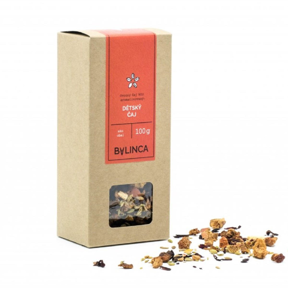 Dětský čaj - směs ovoce - BIO kvalita - prodej bio ovocných čajů - 100 g
