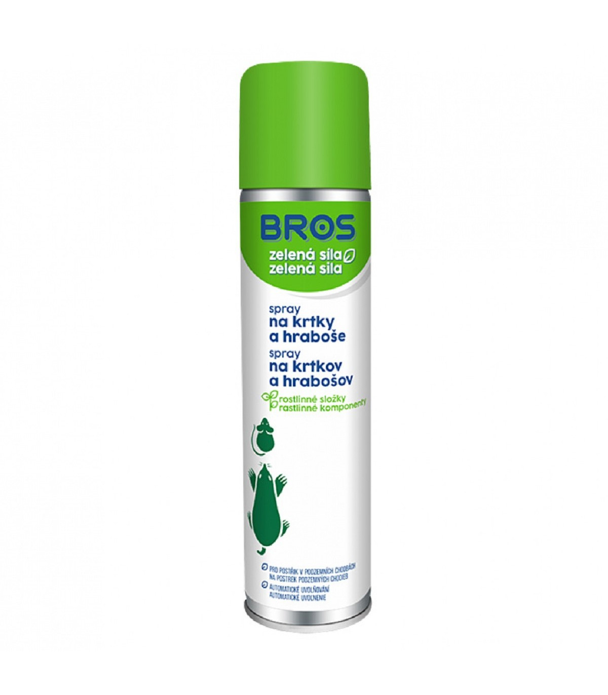 Spray na krtky a hraboše - Bros - prodej ochrany proti škůdcům - 400 ml