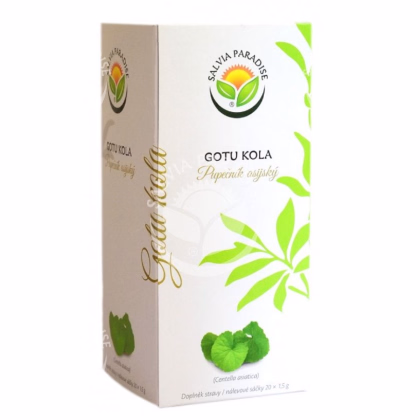 Pupečník asijský - Centella asiatica - prodej bylinných čajů - 20 x 1,5 g