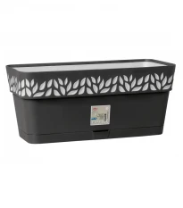 Samozavlažovací truhlík CLOE antracit - 30 cm - prodej truhlíků - 1 ks